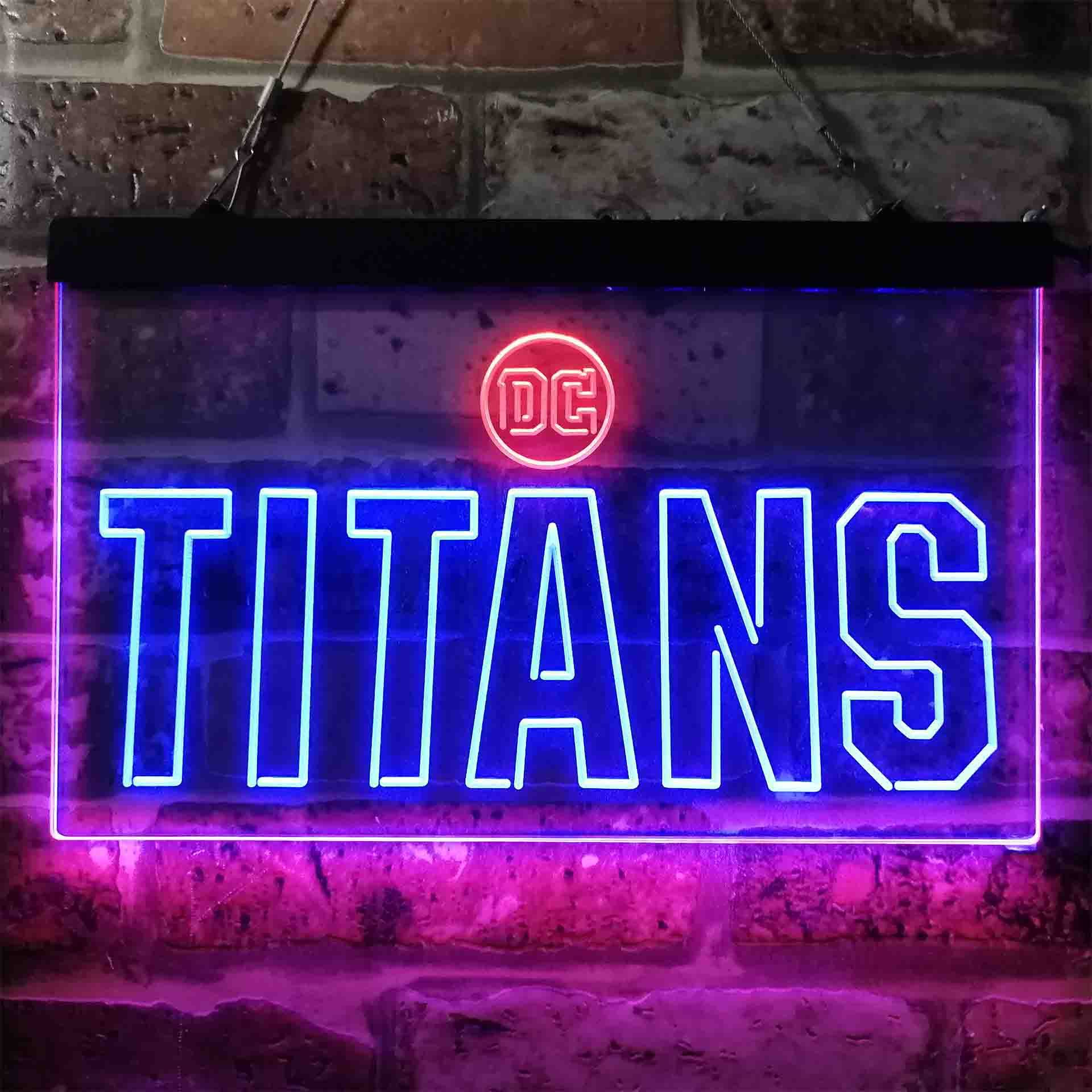 Titans DC Dual LED Neon Light Sign